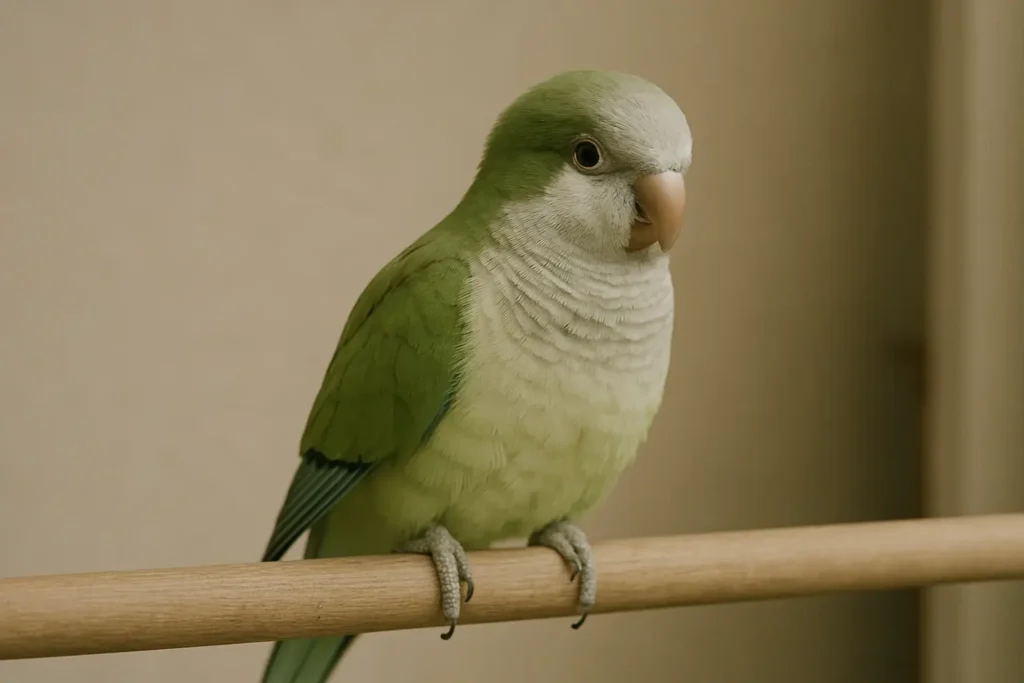green quaker parrot for sale at Mo's Birds