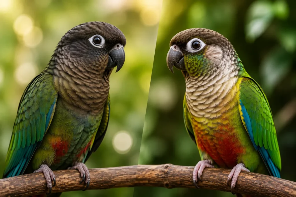 Dusky Conure vs Green Cheek Conure