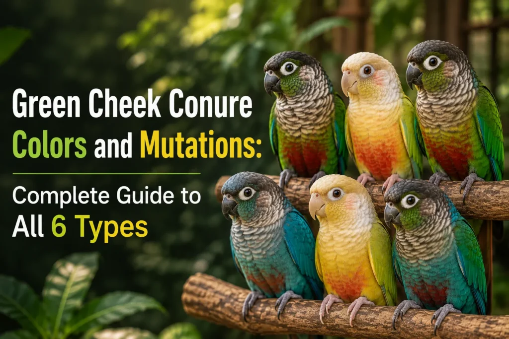 Green Cheek Conure Colors and Mutations